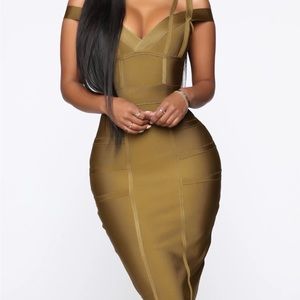 Fashionova Lansa Bandage Dress - Green